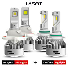 Combo LASFIT H13 LED Headlight 9006 Fog Light for Dodge Ram 1500 2500 3500 06-09 picture