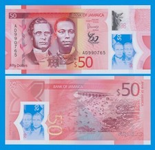 Jamaica 50 Dollar P 96 New 2022 Polymer UNC picture