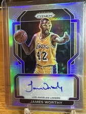 2021-22 Panini Prizm Silver Basketball James Worthy Auto Los Angeles Lakers SP picture