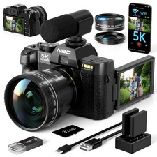 5K Digital Camera 48MP Anti-Shake AutoFocus Macro Len W/WiFi 32GB TF Photography picture