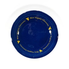 Rare 2005 WVU Fiestaware Cobalt Dinner Plate Collegiate Souvenir picture