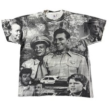 Vintage 1992 Andy Griffith Show All Over Print T-Shirt Mens Large Delta USA Made picture