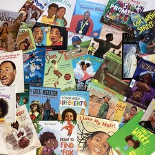 African American Black History Children's Random Stories Classroom 20 Book Lot picture