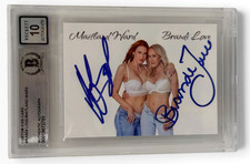 Brandi Love Maitland Ward Signed Trading Card Adult Star Autograph Grade 10 BAS picture