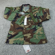 NEW TRU SPEC Shirt Mens S Green Woodland Camo Military Army Combat Jacket Coat picture