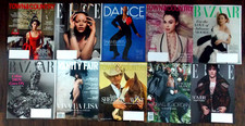 LOT OF 10 BEAUTY FASHION MAGAZINES~HARPERS BAZAAR ELLE, DANCE, VOGUE, VANITY~NEW picture