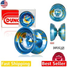 Barracuda Pro Yo-Yo Aluminum Blue Splash Unresponsive Signature Series picture