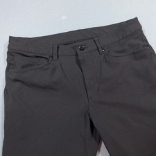 Lululemon ABC Pants Mens 33 Black Slim Fit Five Pocket Trousers picture