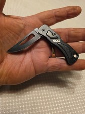 SOG Slim Mini Folding Knife, Black,  Great Condition picture
