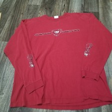Vintage Alabama Crimson Tide Longsleeve Sz XL Red Crewneck NCAA Y2k Tribal picture