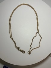 Antique 1/20 12K Gold Filled Double Strand Pocket Watch Chain / 15.5 ” picture