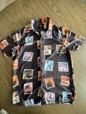 Hollister Epic Flex Men’s L Short Sleeve Button Up All Over Print California picture