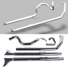 Fishtail Exhaust for Harley Softail 2000-2017 Model，W/ 36