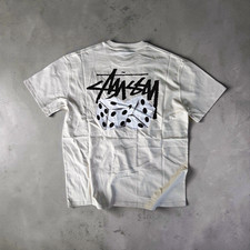 🎲Stüssy AU Pair of Dice Tee Natural Size: L NEW 100% Authentic  picture
