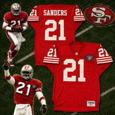 San Francisco 49ers Deion Sanders 1994 Authentic Wilson Pro Line Jersey 46 EUC picture