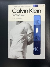 CALVIN KLEIN CLASSIC SHORT SLEEVE CREWNECKS 100%  COTTON MULTI COLOR picture