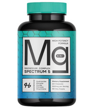 Spectrum 5 Magnesium Complex 500mg 5-in-1 Glycinate Citrate Malate 72 Minerals picture