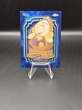 Topps 2024 Chrome Disney  Cogsworth  Blue Lava Refractor /75 picture
