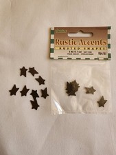 Darice Rustic Rusty Stars Primitive Metal Embellishments Farmhouse Craft NOS picture
