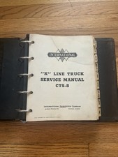 Vintage 1940 International K Line Truck Service Manual CTS-8 Original Binder picture