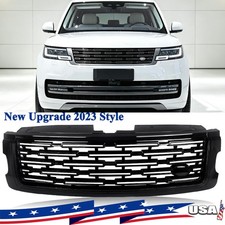 For 2018-22 Range Rover Front Upper Bumper Grille Upgrade 2023 Style Gloss Black picture