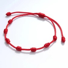 Red String Bracelets Red Cord Bracelet Adjustable Red Knot String Bracelet... picture