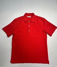 Zara Men's L Red Short Sleeve Pocket Polo Shirt picture