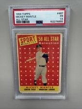 1958 Topps - Sport Magazine '58 All Star Selection Mickey Mantle #487 picture