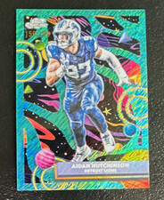 Topps 2025 Cosmic Chrome Aidan Hutchinson Detroit Lions #34 Aqua /199 picture