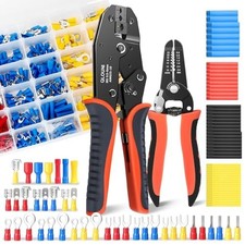 Wire Repair Kit: 559 Terminals, 400 Heat Shrink, Crimper, Stripper picture