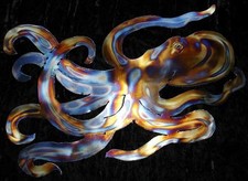 OCTOPUS Tako Handcrafted Ocean Marine Sea Life Beach House Metal Wall Art Decor picture