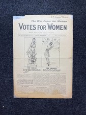 1914 WWI Begins in Europe, Suffragist Feminist Newspaper, World War One Gifts, picture