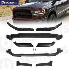 For 2019-2024 Ram 2500 3500 Front Lower & Upper Grille Molding Trim Matte Black picture