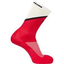 Salomon Pulse Crew Fiery Red Vanilla Ice Black Men's Size US 4 - 9 picture