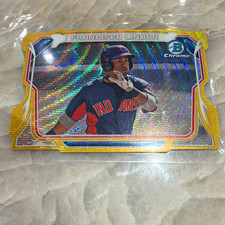 Topps 2014 Bowman Chrome Minis Mini Chrome Francisco Lindor RC #MC-FL /50 Gold picture