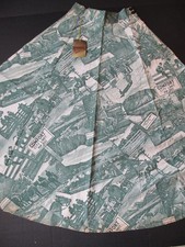 Vintage 40s 50s Photoprint Skirt Cowboys Western deadstock picture