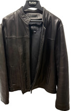 Men's Black Lightlight Soft Leather Jacket (Wilson Leather) - Large picture