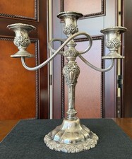 Vintage International Silver Countess silverplate 3 light  11” Tall Candelabra picture