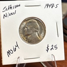 1948-S 5C Jefferson Nickel MS 64 Plus Quality  Uncirculated picture
