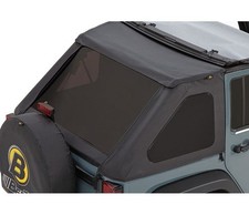Bestop 58223-35 Soft Top Window Set Black Diamond for 07-18 Jeep Wrangler JK 4DR picture