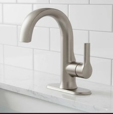 MOEN S6910BN Doux Single Hole Single-Handle Bathroom Faucet Brushed Nickel B29 picture