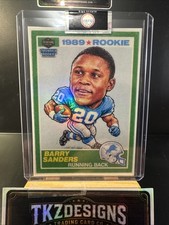 2026 Tkzdesigns Throwback Rookie Barry Sanders BS1 Detroit Lions picture