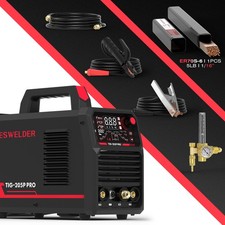 YESWELDER TIG-205P 205A TIG Welder with Regulator & TIG Rods, 110V/220V picture