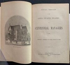 1876 U.S. Centennial Exposition- 1877 Official Report on the Ohio Exhibits picture