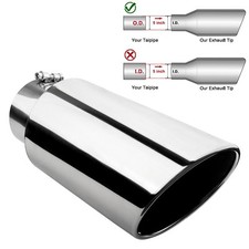 1pc/2pc Stainless Steel Exhaust Tip 5