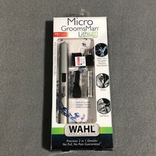 Micro GroomsMan Wahl 5640-1001N Lithium 2 in 1 Trimmer Kit  - Silver picture