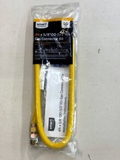 Appliance Smart Choice 4 ft x 5/8”OD (1/2”ID) Gas Connector kit LG EFV 4FT58ODLG picture
