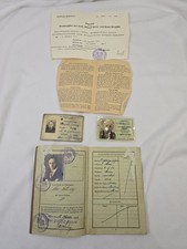 Post WWII German Passports Immigration Work Cards Baptisim Ephemera 1937-1949 picture