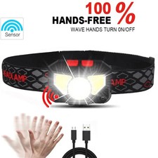 Rechargeable Motion-Sensor LED Headlamp with XPE & COB Lighting picture