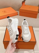 Hermes Men's White Grey Bouncing Style Chunky Sole Casual Size7-12  picture